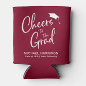 Graduation Party Burgundy Blikjeskoeler (Voorkant)