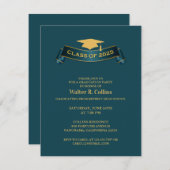 Graduation Party Class of 2025 Uitnodiging (Voorkant / Achterkant)