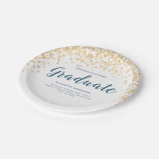 Graduation Party "Class of" Personalised Name Papieren Bordje (Gekanteld)