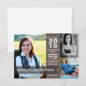 Graduation Party - Classy Banner Collage 2015 Kaart (Voorkant / Achterkant)