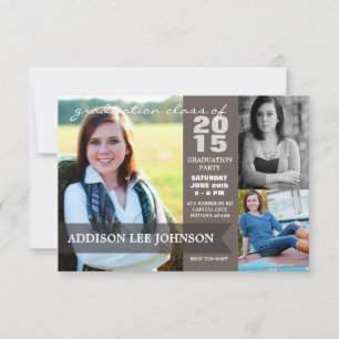Graduation Party - Classy Banner Collage 2015 Kaart