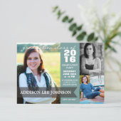 Graduation Party - Classy Banner Collage 2016 Kaart (Staand voorkant)