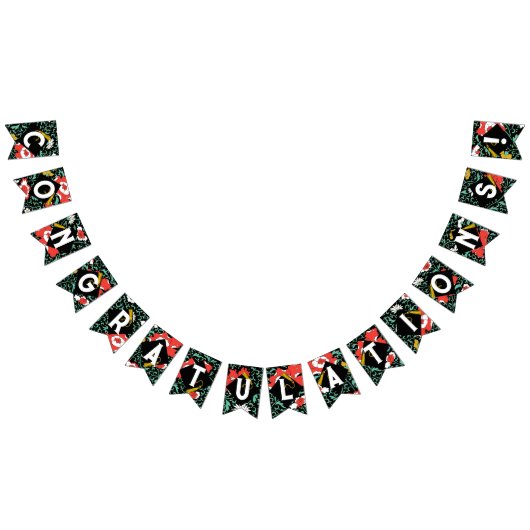 Graduation Party Congrats Vlaggetjes (Alle)