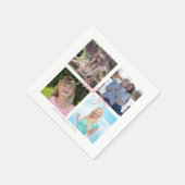 Graduation Party Custom Photo Collage Servet (Hoek)