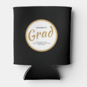 Graduation Party Custom Typography Black Blikjeskoeler (Voorkant)