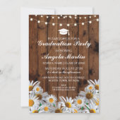 Graduation Party Daisy Wood Lights nodigt Afstuder Kaart (Voorkant)