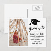 Graduation Party | De datum waarop de foto is Afst Briefkaart (Voorkant / Achterkant)