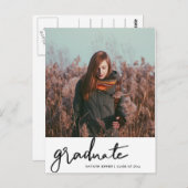 Graduation Party | De foto Datum Afstudeerder opsl Briefkaart (Voorkant / Achterkant)