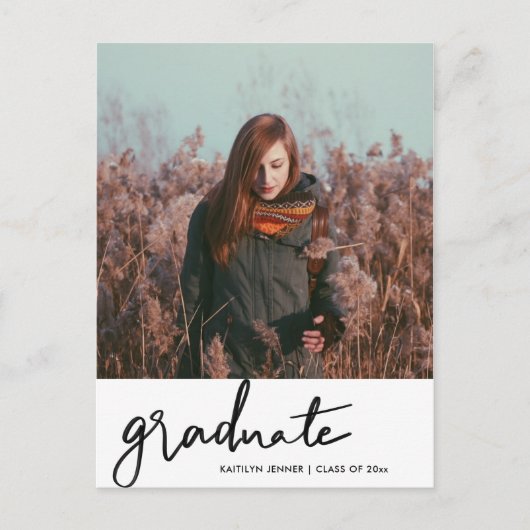 Graduation Party | De foto Datum Afstudeerder opsl Briefkaart (Voorkant)