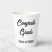 Graduation Party Decor - Wegwerp Papieren Beker (Achterkant)