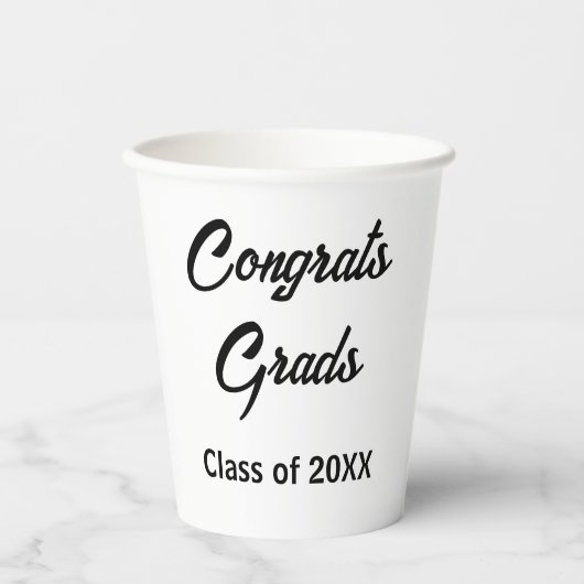 Graduation Party Decor - Wegwerp Papieren Beker (Voorkant)
