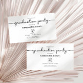 Graduation Party Details Kaart, Mini Afstuderen Informatiekaartje