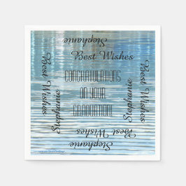 Graduation Party die naampapier herhaalt Servet