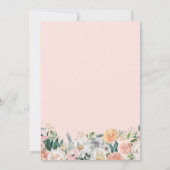 Graduation Party Elegant Garden Bloom Rozen Floral Kaart (Achterkant)