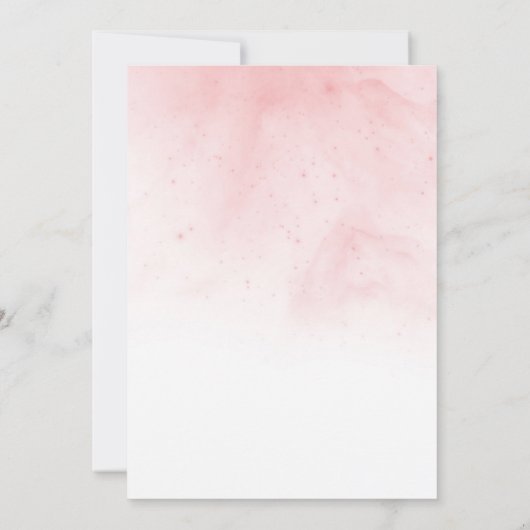 Graduation Party Elegant Waterverf Floral Kaart (Achterkant)