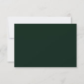 Graduation party emerald green gold save the date (Achterkant)