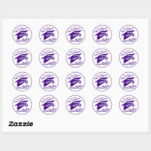 Graduation Party Envelope Seal Ronde Sticker (Vel)