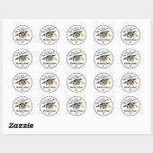 Graduation Party Envelope Seal Ronde Sticker (Vel)