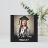 Graduation Party Flat Thank You Card Bedankkaart (Staand voorkant)