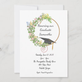 Graduation Party Floral Design met maatwerk Kaart