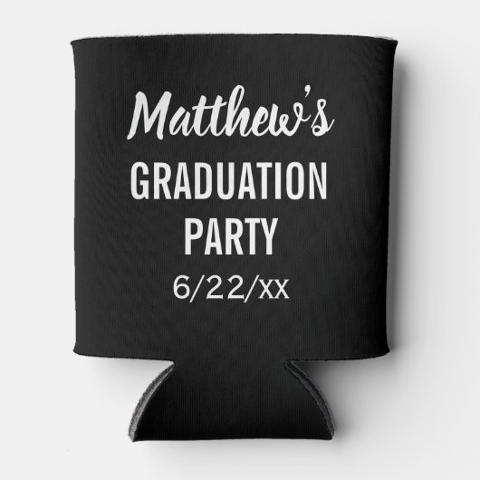 Graduation Party for Modern Typography Blikjeskoeler (Voorkant)