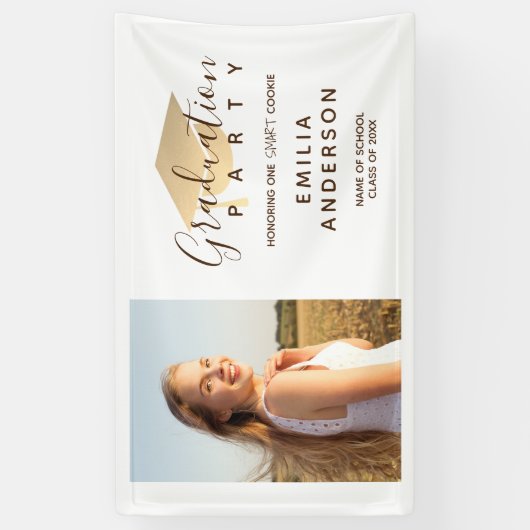 Graduation Party for One Smart Cookie Banner (Verticaal)