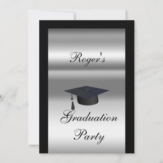 Graduation Party Formal Invitation Kaart (Voorkant)