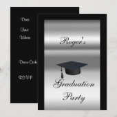 Graduation Party Formal Invitation Kaart (Voorkant / Achterkant)