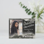 Graduation Party foto slaat de datum Waterverf op Briefkaart (Staand voorkant)