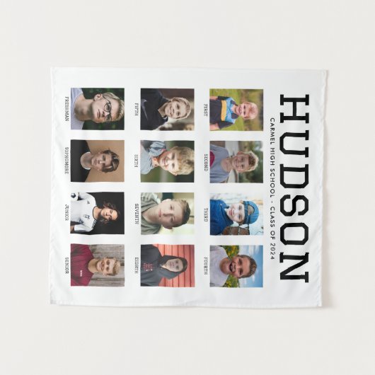Graduation Party Foto Tapestry Graden 1-12 Wandkleed (Voorkant (horizontaal))