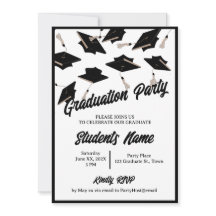 Graduation Party Foto Zwart-wit Mortarboard