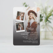 Graduation Party Fotocollage Afstudeerder 2024 Kaart (Staand voorkant)