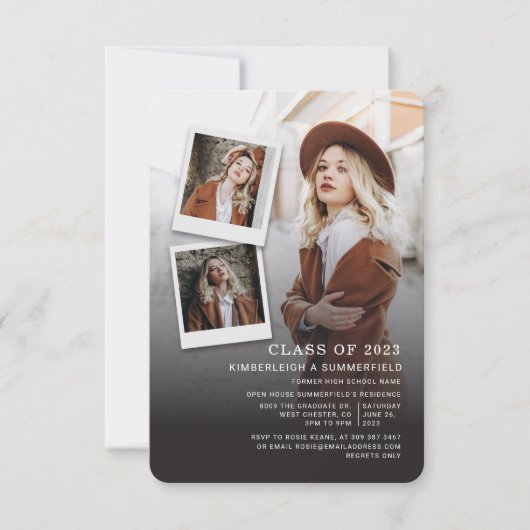 Graduation Party Fotocollage Afstudeerder 2024 Kaart (Voorkant)