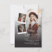 Graduation Party Fotocollage Open Huis Afstudeerde Kaart (Voorkant)