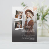 Graduation Party Fotocollage Open Huis Afstudeerde Kaart (Staand voorkant)