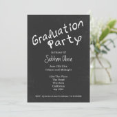 Graduation Party Fun Chalkboard Kaart (Staand voorkant)