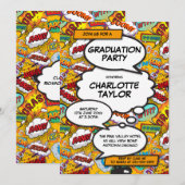 Graduation Party Fun Comic Book Class of 2022 Kaart (Voorkant / Achterkant)