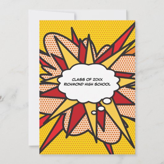 Graduation Party Fun Modern Class of 2022 Kaart (Achterkant)