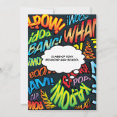 Graduation Party Fun Modern Colorful Class of 2021 Kaart (Achterkant)