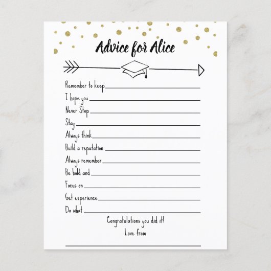 Graduation Party Game, Ken het Afstuderen Spel, Flyer (Achterkant)