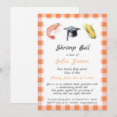 Graduation Party Garnalen Kook Uitnodiging (Voorkant / Achterkant)