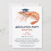 Graduation Party Garnalen Kook Uitnodiging (Voorkant)