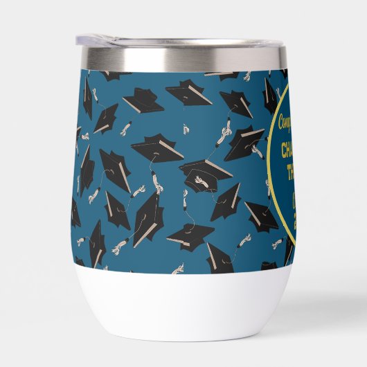 Graduation Party Gefeliciteerd Blue en Gold (Rechts)