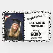 Graduation Party Gefeliciteerd op maat Spandoek (Horizontaal)