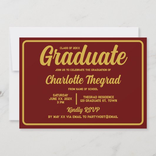 Graduation Party Gefeliciteerd Personaliseer foto Kaart (Achterkant)