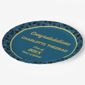 Graduation Party Gefeliciteerd Personaliseer foto Papieren Bordje (Gekanteld)