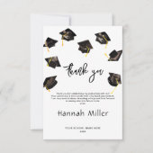 Graduation Party Gelukkige Petten Bedankkaart (Voorkant)