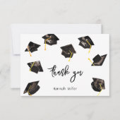 Graduation Party Gelukkige Petten Bedankkaart (Voorkant)