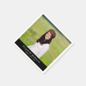 Graduation Party - Gepersonaliseerd fotopapier Nap Servet (Hoek)