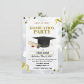 GRADUATION PARTY GEPERSONALISEERDE UITNODIGINGEN (Staand voorkant)